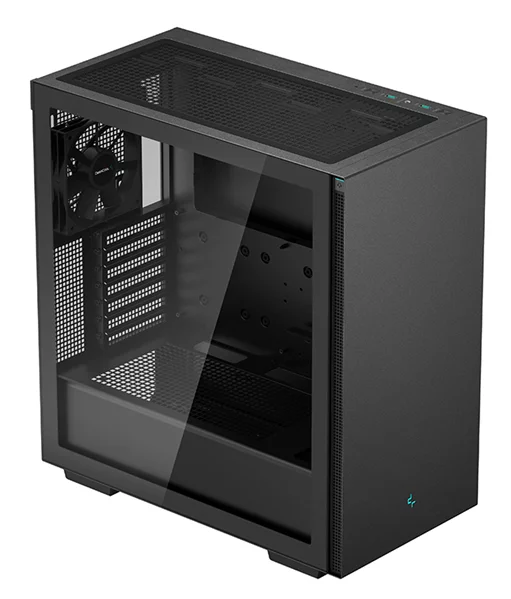 корпус Deepcool CH510 без БП, боковое окно (закаленное стекло), 1x120мм вентилятор сзади, черный, ATX