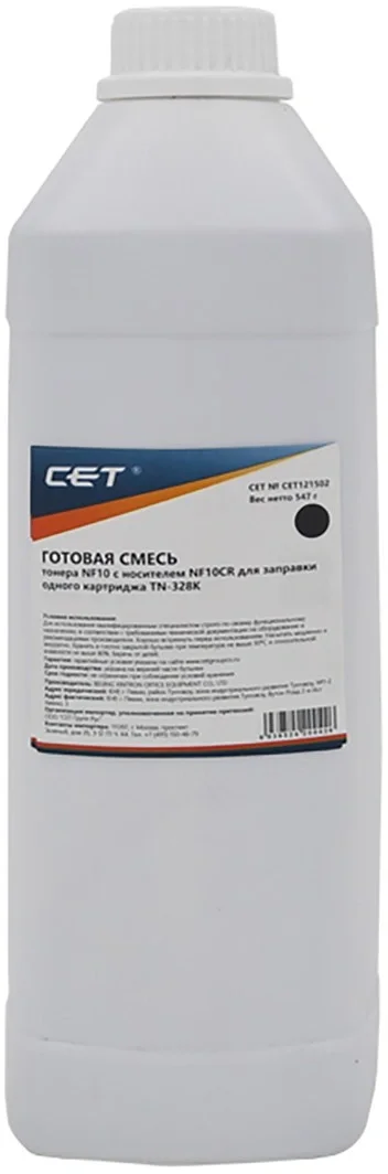 Тонер Cet CET121502 черный бутылка 486гр. для принтера bizhub C250i, bizhub C300i, bizhub C360i, DEVELOP: ineo+ 250i, ineo+ 300i, ineo+ 360i