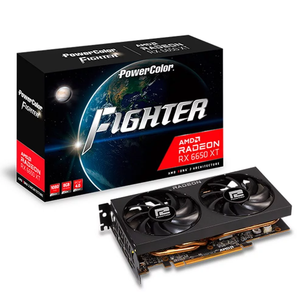 Видеокарта PowerColor Bad Pack RX6650XT FIGHTER 8GB GDDR6 128bit 3xDP HDMI 2FAN RTL bp (AXRX 6650XT 8GBD6-3DH||BP)