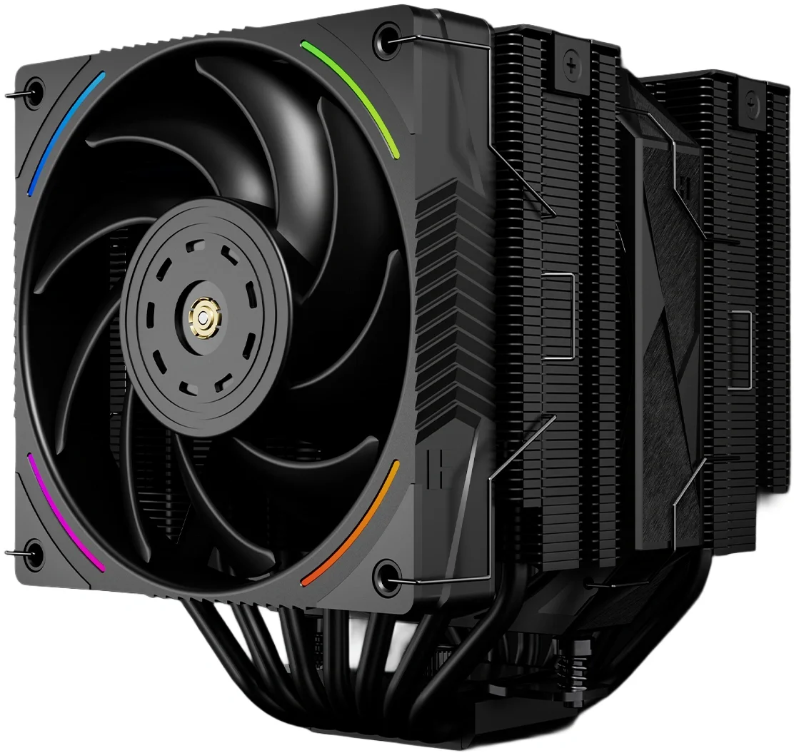 Устройство охлаждения(кулер) Thermalright Royal Pretor 130 Ultra ARGB Soc-AM5/AM4/1200/1700/1851 черный 4-pin 27dB Al+Cu Ret (RP130-ULTRA-BL)