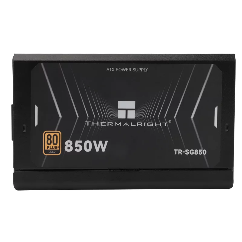 Блок питания 850W/ Thermalright, 850W 80+ Gold (ATX, 3.1, PCIe 5.1, Full modular, 1x24(20+4)pin 600mm, 2xCPU 8(4+4)pin 650mm, 2xPCIe*2 8(6+2)pin 650+150mm, 1x12VHPWR PCIe 5.1 12+4pin 600mm, 2xSATA*4 450+150+150+150mm, 1xMOLEX4pin* (TR-SG850)