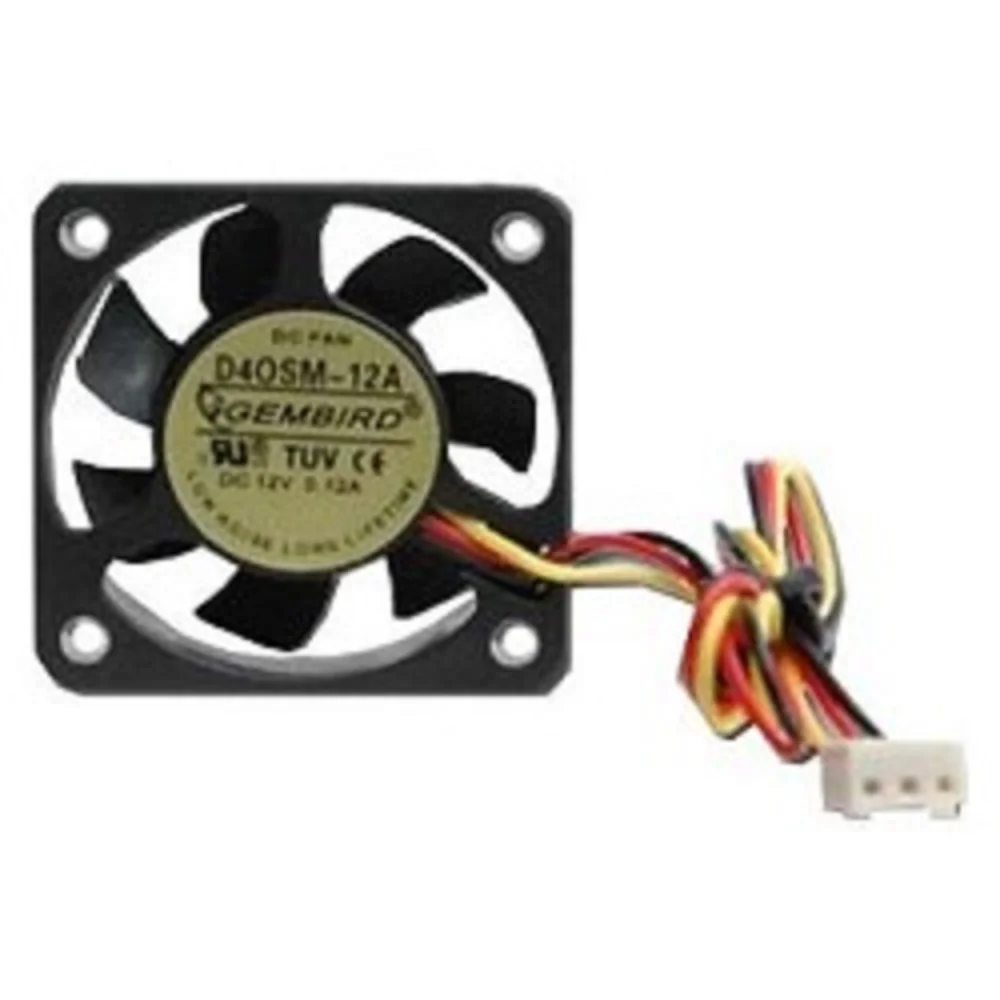 Вентилятор в корпус Gembird Вентилятор Gembird D40SM-12A 40x40x10, втулка, 3 pin, 7см {400} (012263)