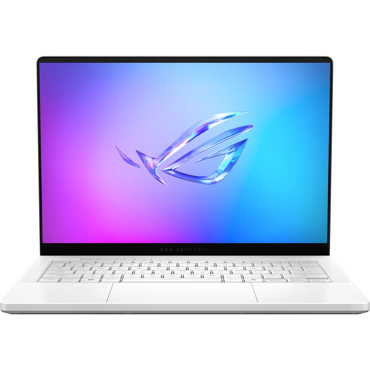 Ноутбук/ ASUS ROG Zephyrus G14 GA403UM-QS038 14"(2880x1800 OLED 120Hz)/AMD Ryzen 9 270(4Ghz)/32768Mb/1024PCISSDGb/noDVD/Ext:nVidia GeForce RTX 5060(8192Mb)/Cam/BT/WiFi/73WHr/war 1y/1.5kg/Platinum White/DOS + +чехол (90NR0M82-M00200)