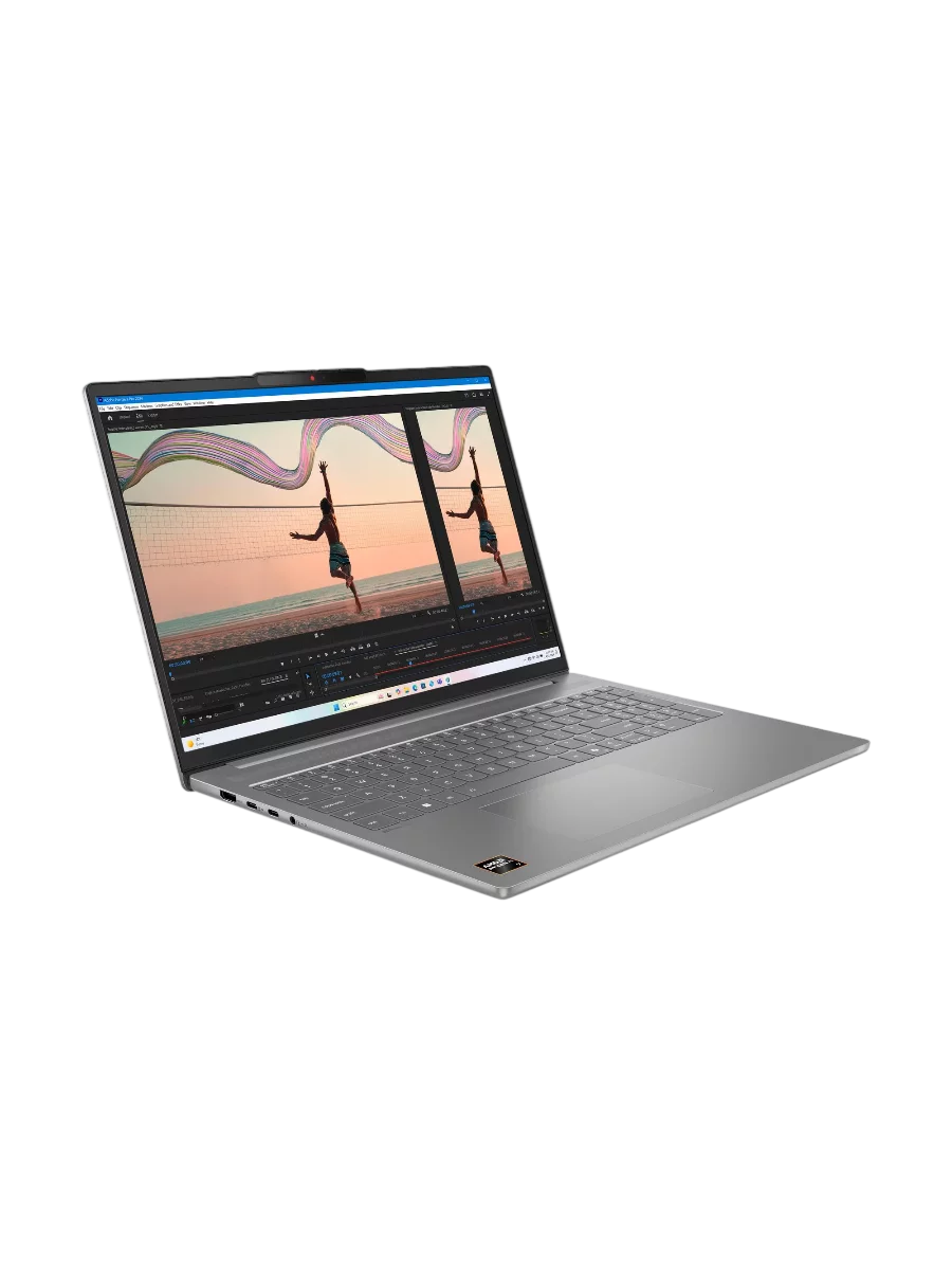 Ноутбук/ Lenovo IdeaPad Slim 5 16AKP10 16"(2880x1800 OLED)/AMD Ryzen AI 7 350(2Ghz)/32768Mb/1024PCISSDGb/noDVD/Int:AMD Radeon 860M/Cam/BT/WiFi/80WHr/war 1y/1.76kg/luna grey/noOS + 100W, RU kbd (83HY000VRK)