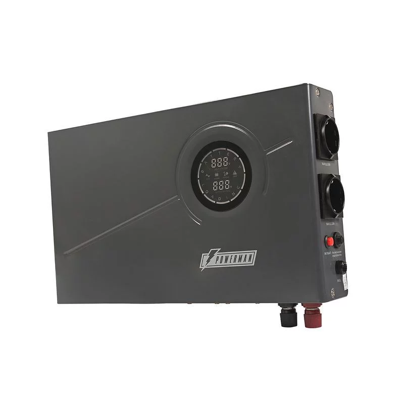 Источник бесперебойного питания/ POWERMAN Smart 500 INV, black, line-interactive, 500VA/300W, 140-275V, 2 Euro sockets, external battery 12V from 33Ah to 200Ah (not included), charging curr (POWERMAN SMART 500 INV GRAPHITE)