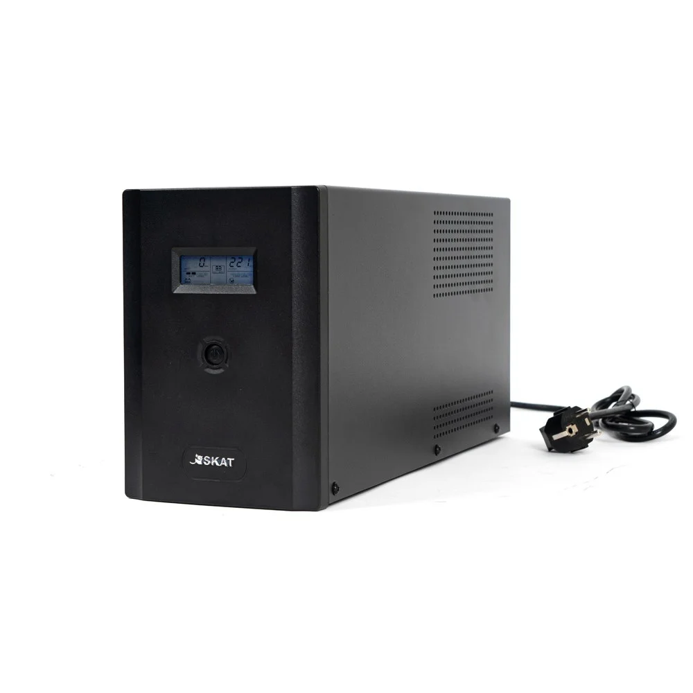 ИБП Бастион SKAT-UPS 3000-IN-4x9 {Line-Interactive, 3000ВА/ 1800 Вт, на пол, LCD-дисп, 2x EURO + 2х C13, USB/ RJ-45, АКБ 4х 9 Ач, МПТ} (453) (453 SKAT-UPS 3000-IN-4X9)