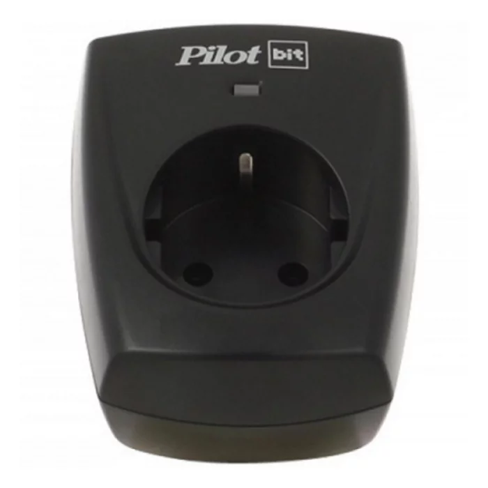 Сетевой фильтр Pilot BIT, 1 розетка, черный (16А)/ Surge Protector ZIS Pilot BIT, 1 outlet, black (16A)