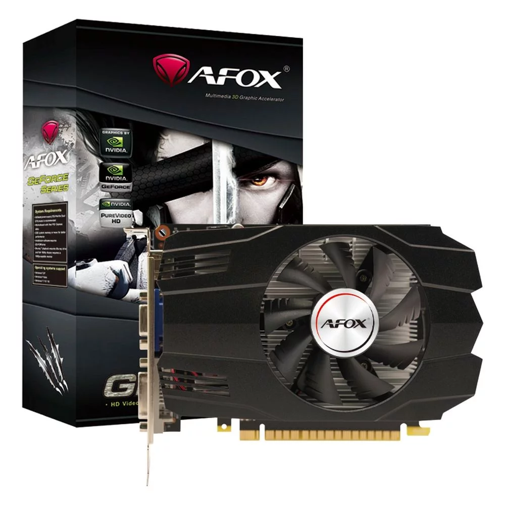 Видеокарта Afox GTX750Ti 4GB GDDR5 128bit DVI DP HDMI 1FAN RTL (AF750TI-4096D5H5-V3)