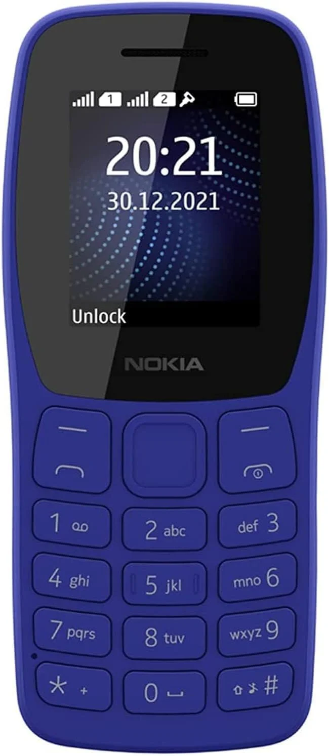Мобильный телефон Nokia TA-1416 105 DS синий моноблок 1.77" 120x160 Series 30+ GSM900/ 1800 Protect (HC1000008)