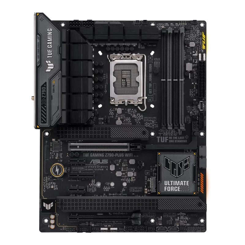 Материнская плата ASUS TUF GAMING Z790-PLUS WIFI, LGA1700, Z790, 4*DDR5, HDMI+DP, 4xSATA3 + RAID, M2, Audio, Gb LAN, USB 3.2, USB 2.0, ATX (90MB1D80-M0EAY0)