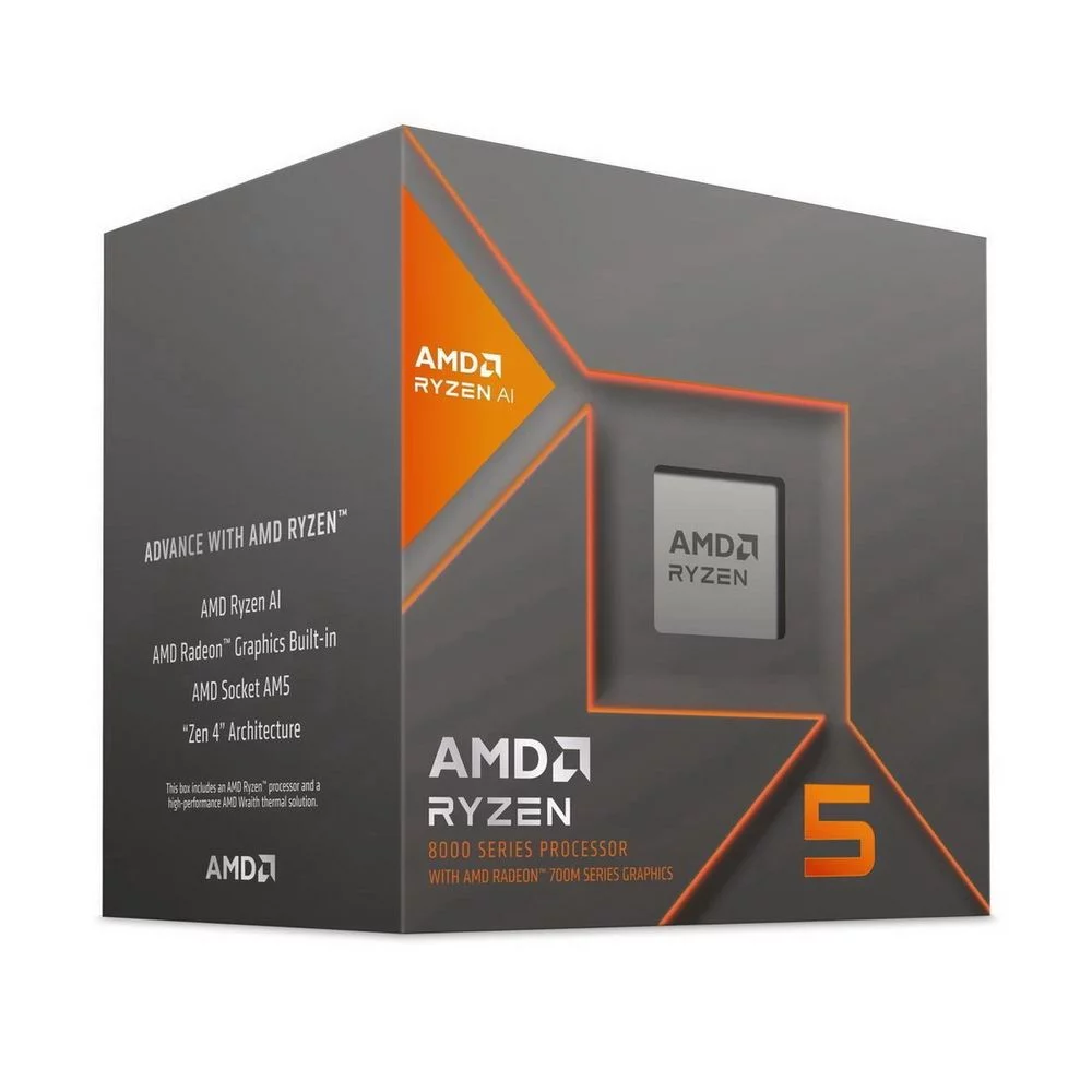 Центральный Процессор AMD RYZEN 5 8500G BOX (Phoenix, 4nm, C6/ T12, Base 3,50GHz, Turbo 5,00GHz, RDNA 3.0 Graphics, L3 16Mb, TDP 65W, SAM5) (100-100000931BOX)