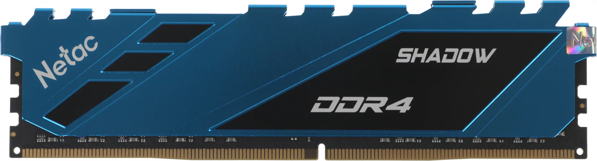 Модуль памяти DDR4 DIMM 8Gb PC21300, 2666Mhz, Netac Shadow NTSDD4P26SP-08B C19 Blue, с радиатором