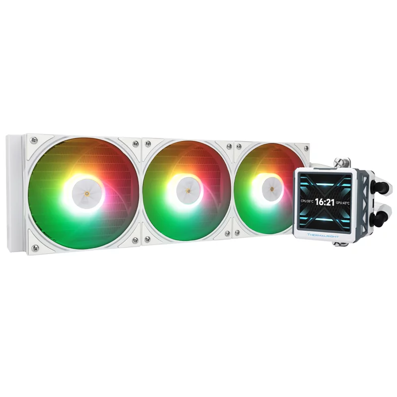 Водяное охлаждение для процессора/ Thermalright Frozen Warframe 360 Ultra White Argb (360mm, White, ARGB/ Fans: 3x120mm, 70.84CFM, 29.8dBA, 2000RPM/ Pump height 60mm, 23dBA, 3000RPM, Rad thickness (F-WFRAME-360-UL-WH-ARGB)
