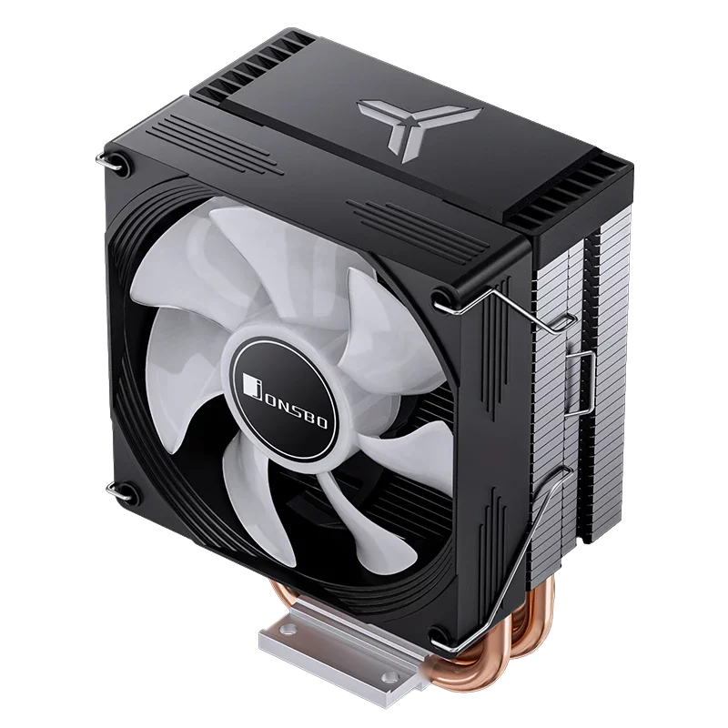 Кулер для процессора/ CPU Cooler JONSBO CR-1300 EVO (160W, 4-pin PWM, 128mm, Al/ Cu, 4x6mm, FRGB, 1x90mm, 42CFM, 28.2dBA, 2000RPM, S: 1700/ 1200/ 115X, AM5/ AM4, Black) (CR-1300 EVO BLACK)