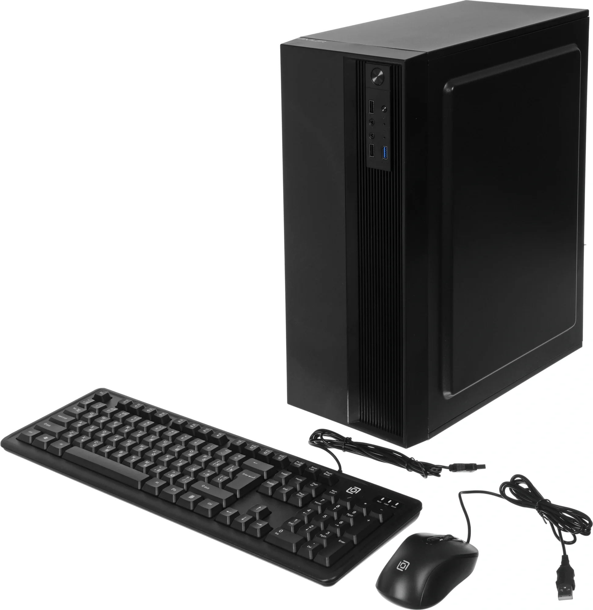 Компьютер Amur Нарвал A5A12 MT Ryzen 5 3400G (3.7) 8Gb SSD256Gb Vega 11 FreeDOS GbitEth 400W мышь клавиатура черный (RUS) (2139459) (АМУЕ.466219.002 2139459)