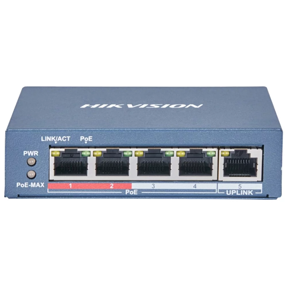 Коммутатор Hikvision DS-3E0105P-E(B)