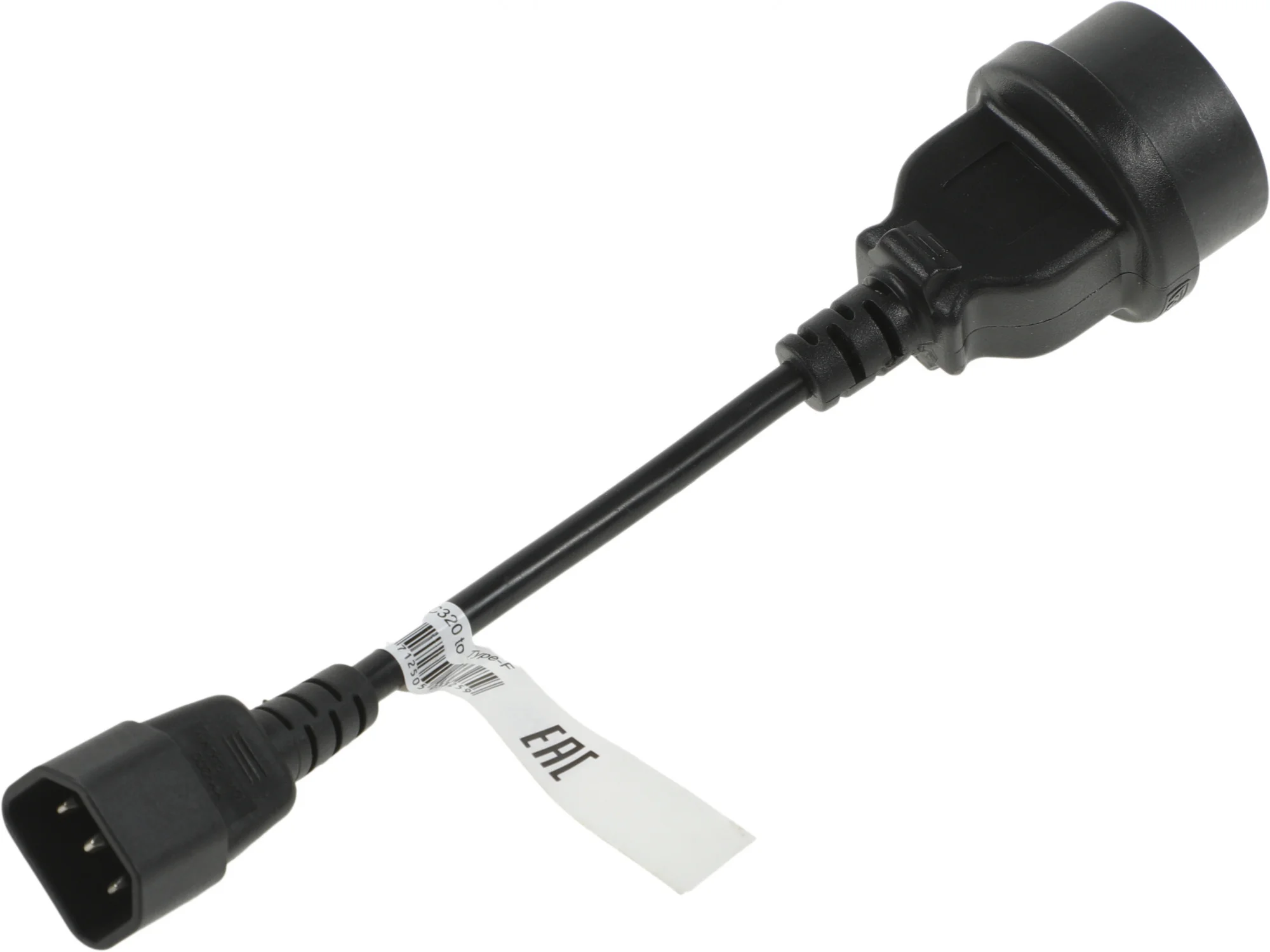 Кабель Powercom SCUT IEC-320 C14 to Socket Type-F 250V 10A (SCUT#MLN)