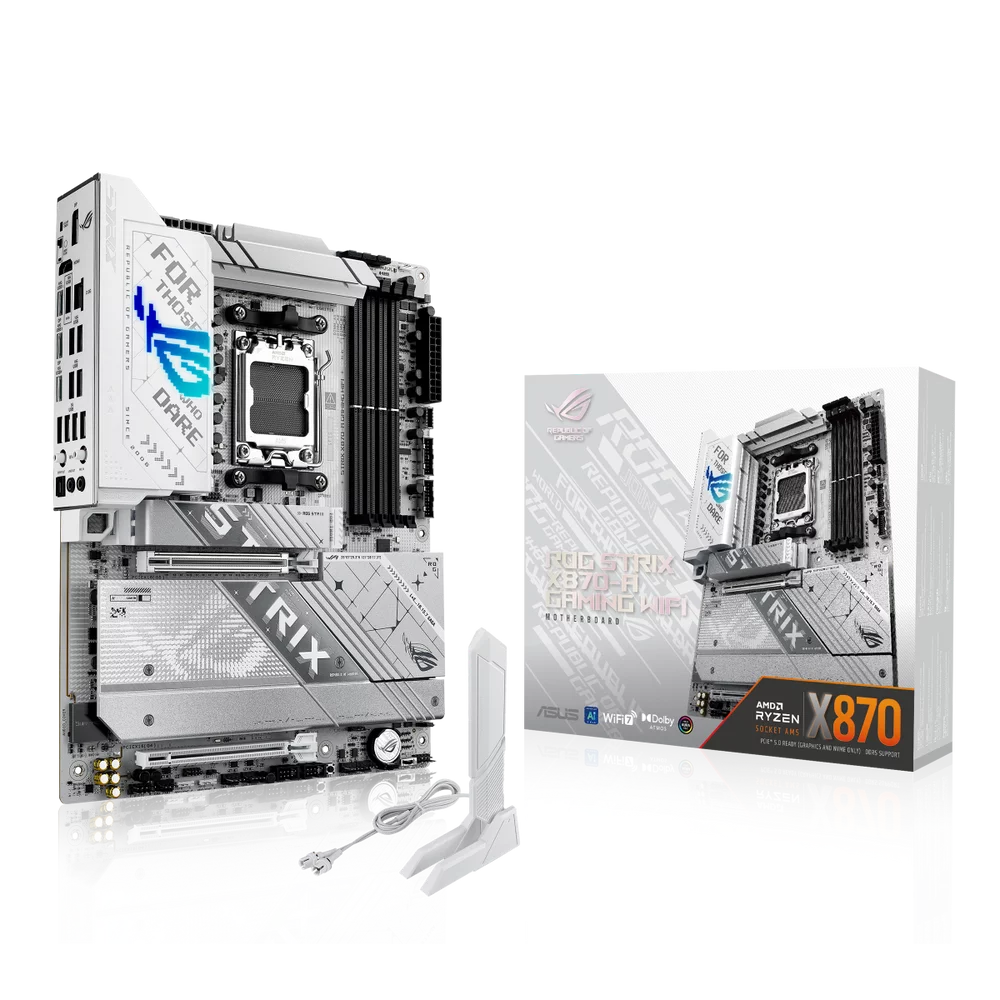Материнская плата ASUS Bad Pack ROG STRIX X870-A GAMING WIFI AM5 ATX 4xDDR5 2xPCIEx16 4xM.2 3хUSB-C DP HDMI 2.5GLAN Wi-Fi 7 bp (90MB1IF0-M0EAY0||BP)