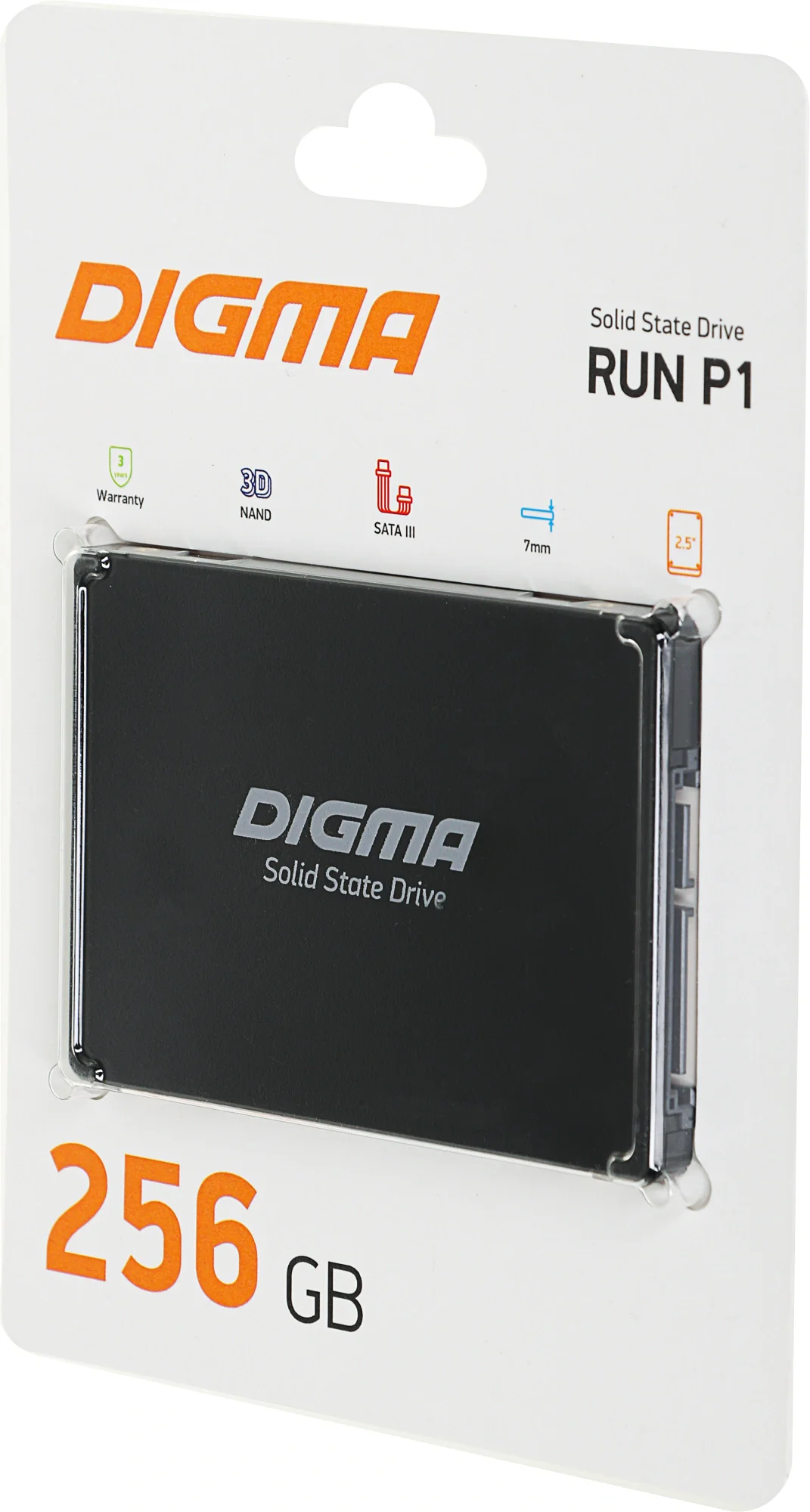 Накопитель SSD Digma SATA-III 256GB DGSR2256GP13T Run P1 2.5"
