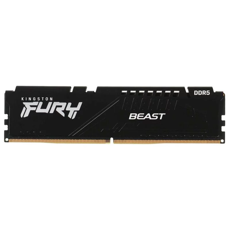 DDR 5 DIMM 16Gb PC48000, 6000Mhz, Kingston FURY Beast Black CL40 (Kit of 2) (KF560C40BBK2-16) (retail)