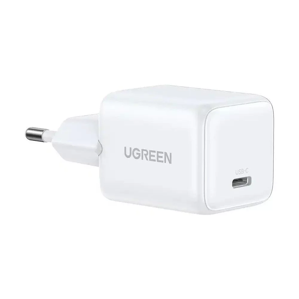 Сетевое зарядное устройство UGREEN X513 (65013) 30W USB-C GaN Fast Charger с кабелем USB-C-USB-C. Длина: 1м. Цвет: белый (65013_)