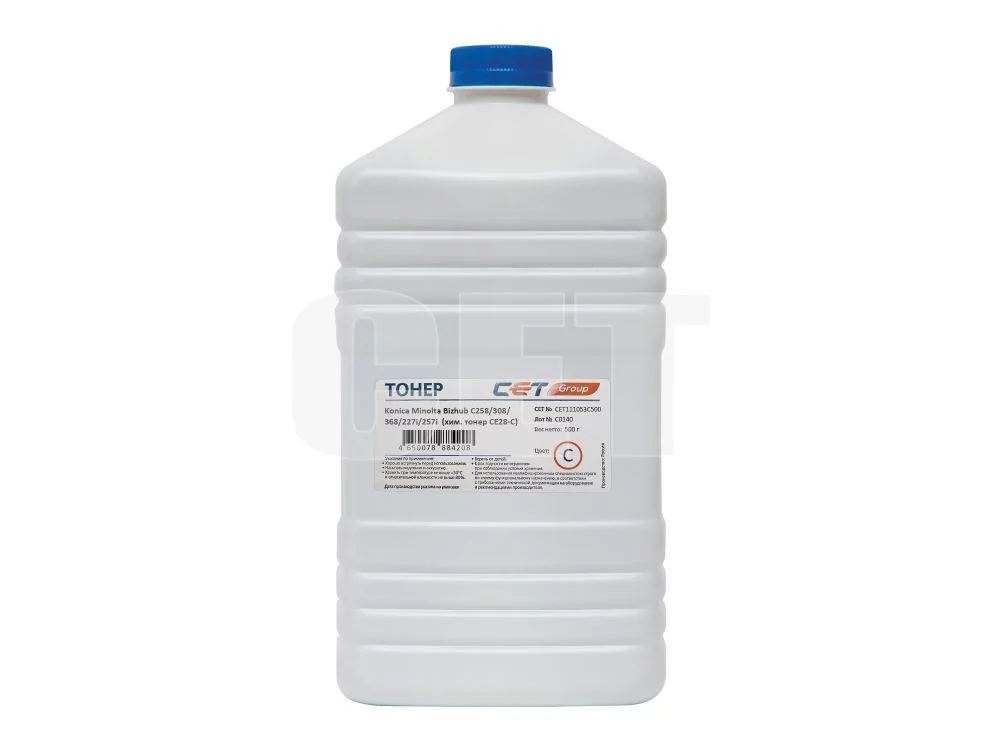 -/ Тонер CE28-C (CPT) TN-324C/227C для KONICA MINOLTA Bizhub C258/308/368/227i/257i (Japan) Cyan, 500г (CET111053C500)