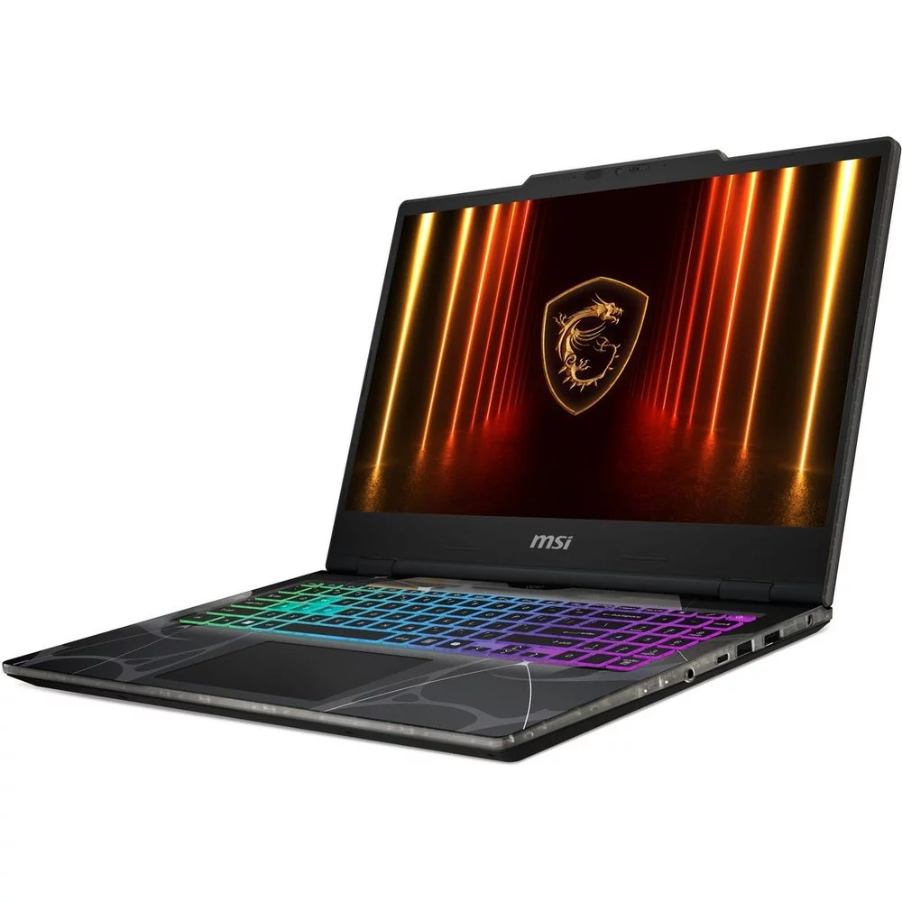 ноутбуки MSI Cyborg 15 B2RWFKG Ultra5 210H 15,6" FHD (1920 x 1080)144Hz DDR5 16GB (8GB*2),1TB SSD, NV RTX 5060 (8GB GDDR7),53.5Whr,1,98kg,1y,Dos,Translucent Black (9S7-15Q342-025)