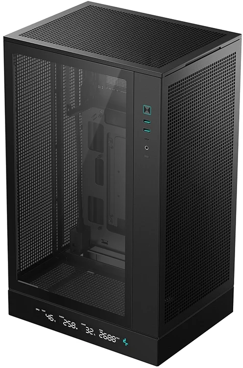 Корпус Deepcool CH270 черный без БП mATX 2xUSB3.0 1xUSB3.1 audio bott PSU (R-CH270-BKNGM0-G-1)