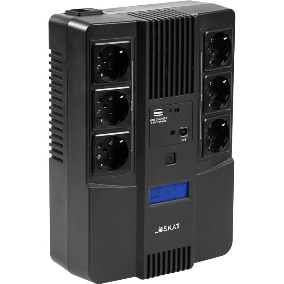ИБП Бастион SKAT-UPS 800-AID-IN-1x9 220В 480Вт дисплей 1АКБ 9Ач внутр. меандр. (8935)