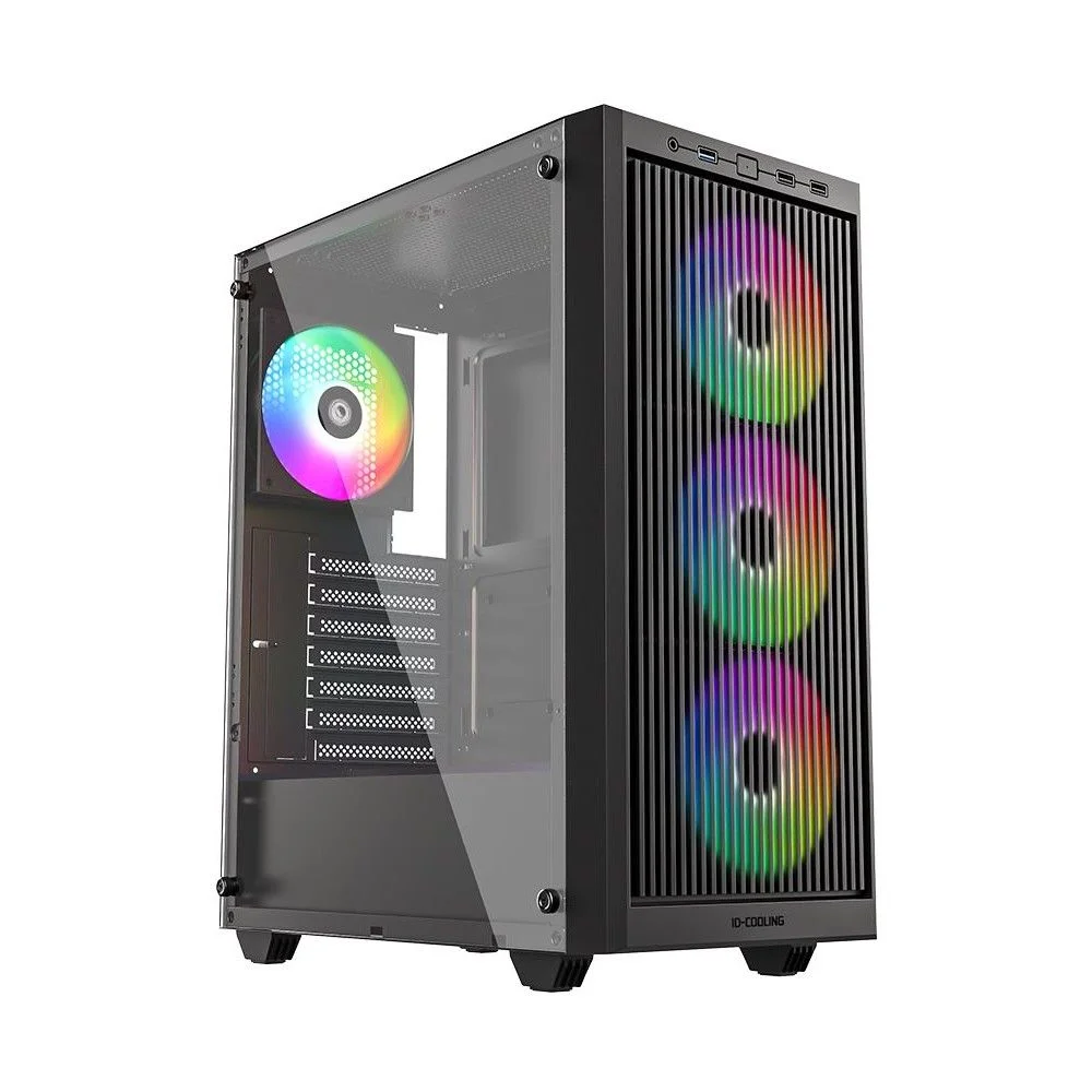 Корпус ID-Cooling Корпус Case ID-Cooling WARE 310 ARGB Black ATX/ win TG/ 4 fans/ Type C/ CPU 160mm/ GPU 320mm/ no PSU