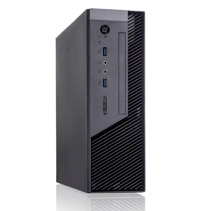 Корпус Сase Foxline mITX 250W TFX, 1x5.25" slim, 1x3.5", 1x2.5", 2xUSB3.0, Black/ Black Trim, powercord (FL-RS02BLK-FX250T)