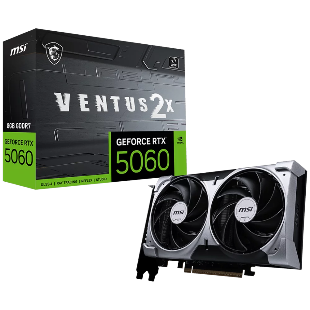 Видеокарта PCIE16 RTX5060 8GB RTX 5060 8G VENTUS 2X MSI