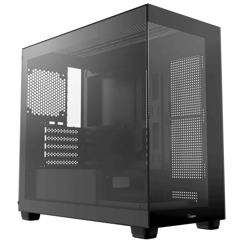 Корпус для ПК Case Ocypus Gamma C52 BK mATX / win / black / no PSU / Tempered Glass (GAMMA-C52-B-KD000XX-GL)