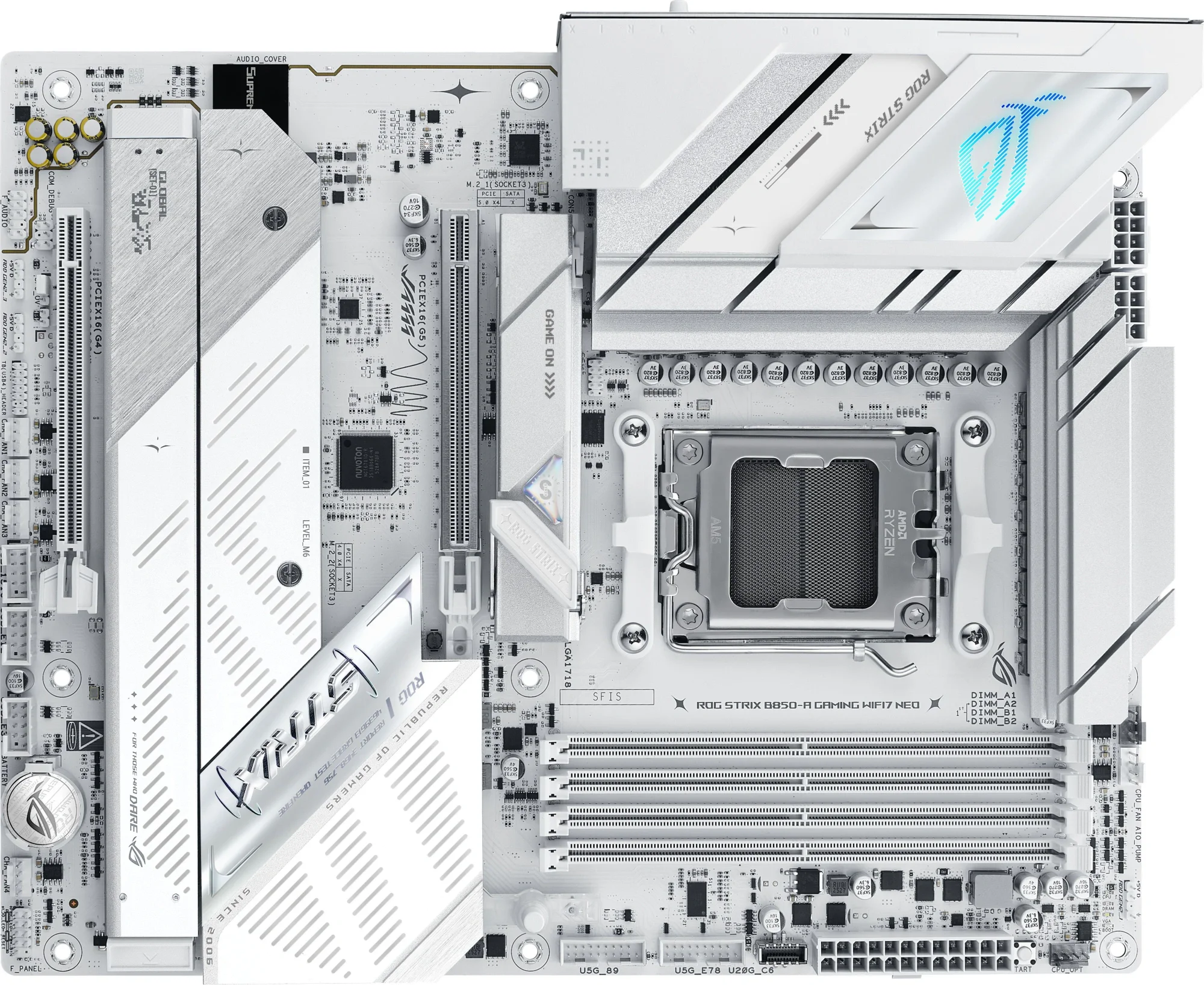 Материнская плата Asus ROG STRIX B850-A GAMING WIFI7 NEO Socket AM5 AMD B850 4xDDR5 ATX AC`97 8ch(7.1) 5Gigabit RAID+HDMI (ROG STRIX B850-A GAMING NEO)