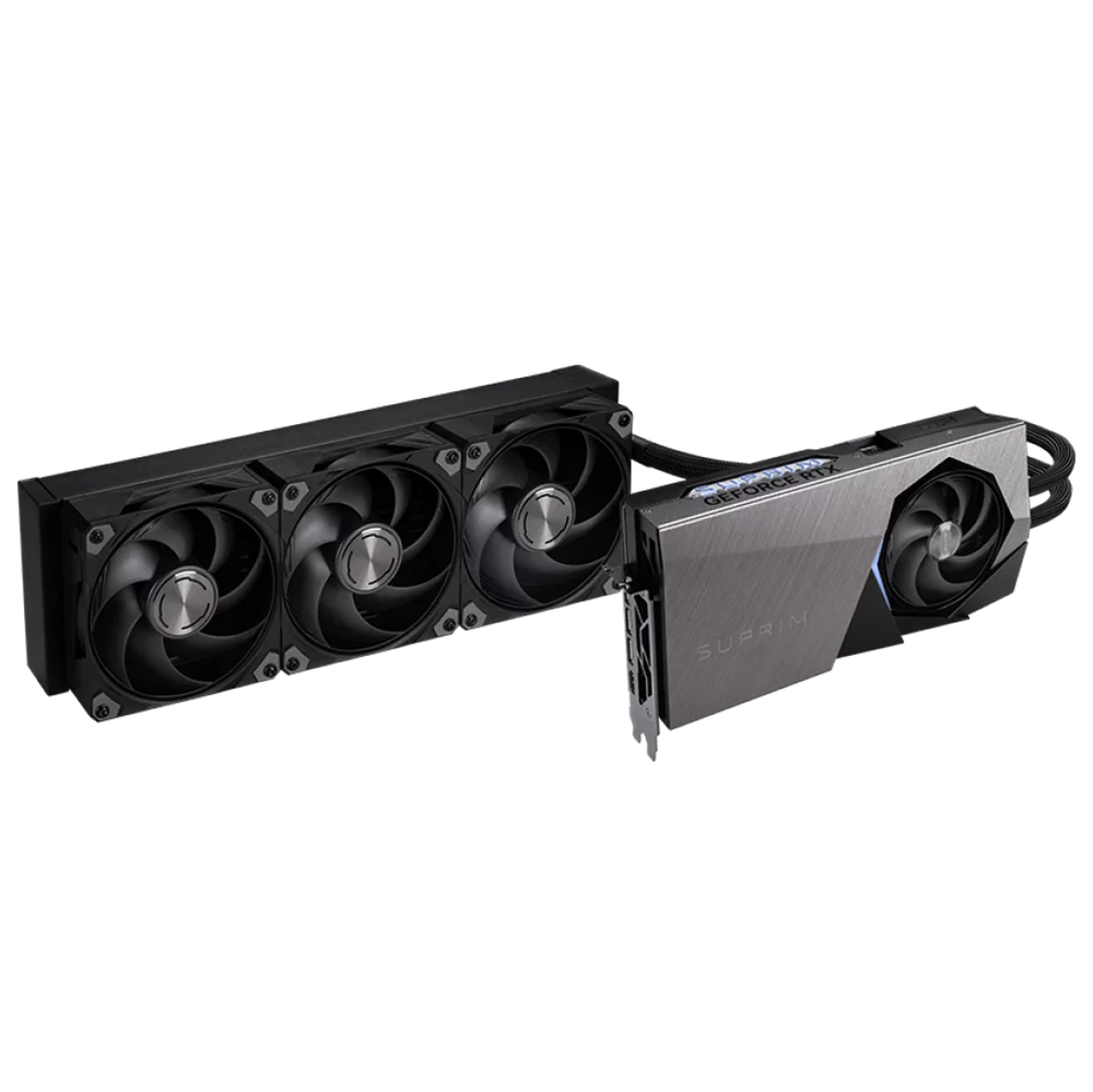 Видеокарта MSI RTX5080 16G SUPRIM LIQUID SOC 16GB GDDR7 256bit 3xDP HDMI RTL (RTX 5080 16G SUPRIM LIQUID SOC)