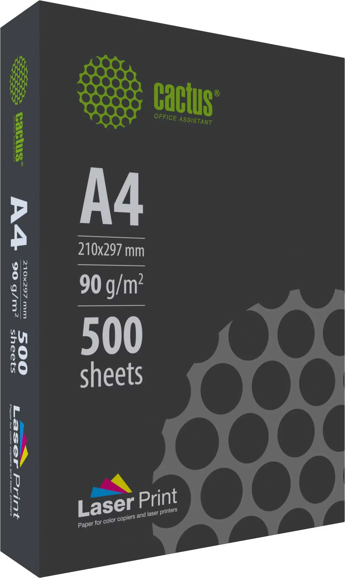Бумага Cactus CS-LPA490500 A4 марка A/90г/м2/500л./белый CIE170% для лазерной печати