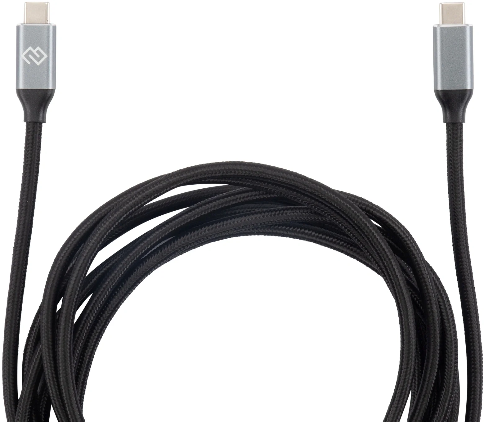 Кабель Digma D-TYPE-C-USB3.2-100W-4K-3M USB Type-C (m)-USB Type-C (m) 3м черный