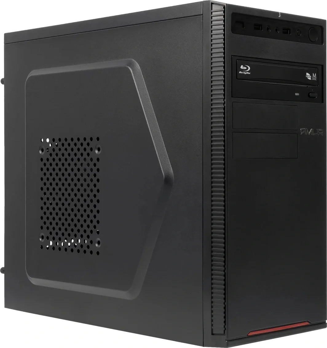 Компьютер Amur Нарвал A5A12 АМУЕ.466219.002 MT Ryzen 5 5600G (3.9) 16Gb SSD512Gb Vega 7 FreeDOS GbitEth 400W мышь клавиатура черный (RUS) (АМУЕ.466219.002 2146964)