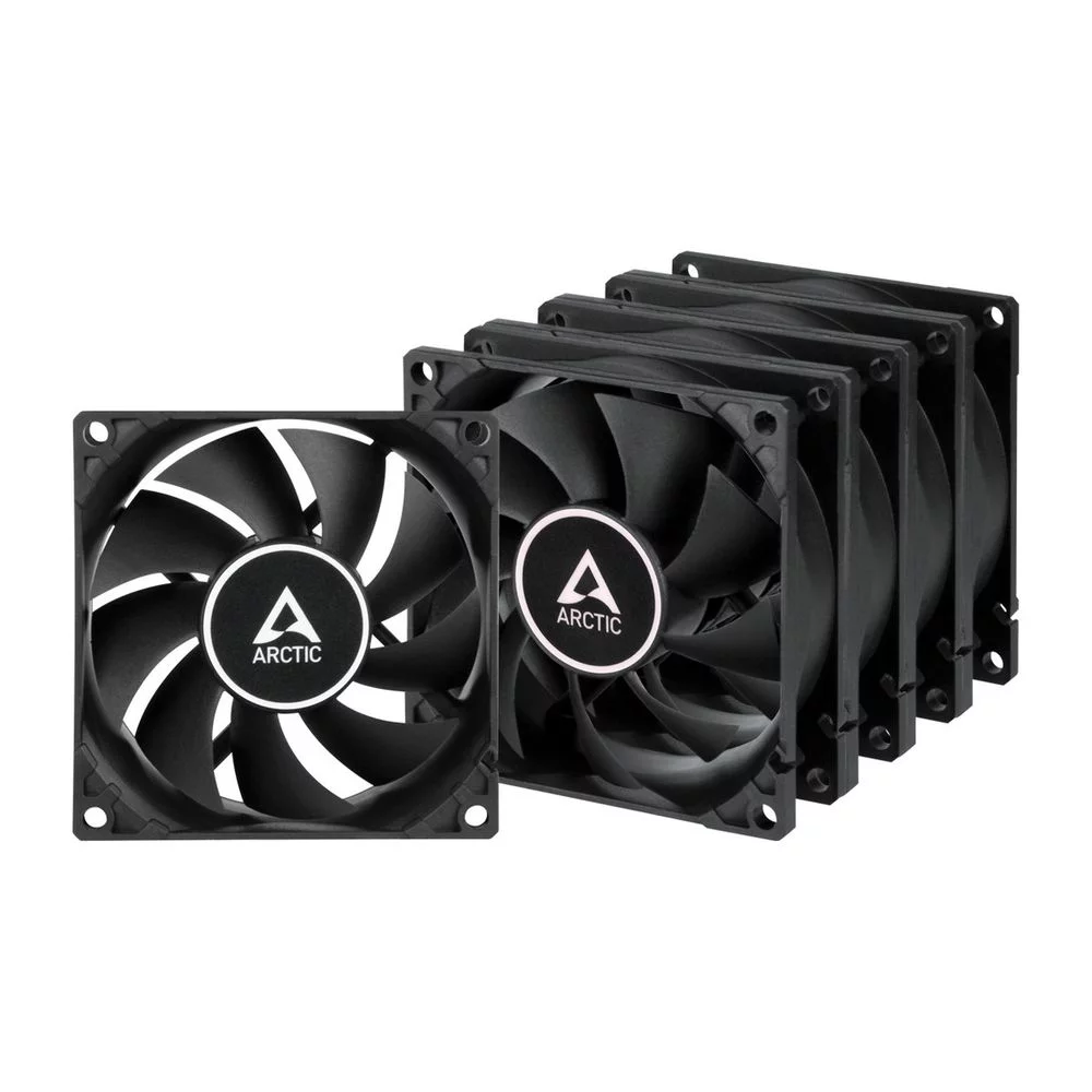 Вентилятор Arctic Cooling Вентилятор корпусной ARCTIC SF8 PWM PST (Black) Value pack (5pc) (ACFAN00261A)