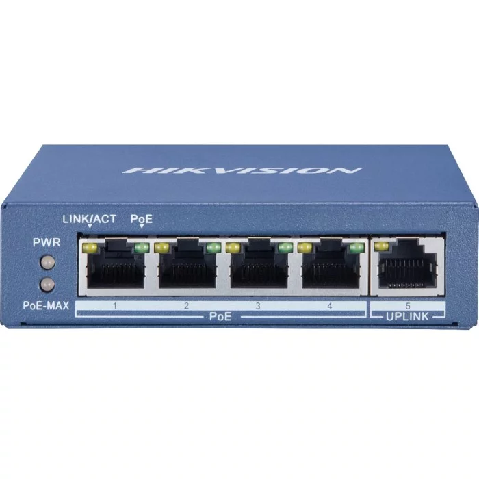 Картинка Коммутатор Hikvision DS-3E0505P-E/M (DS-3E0505P-E/M) 