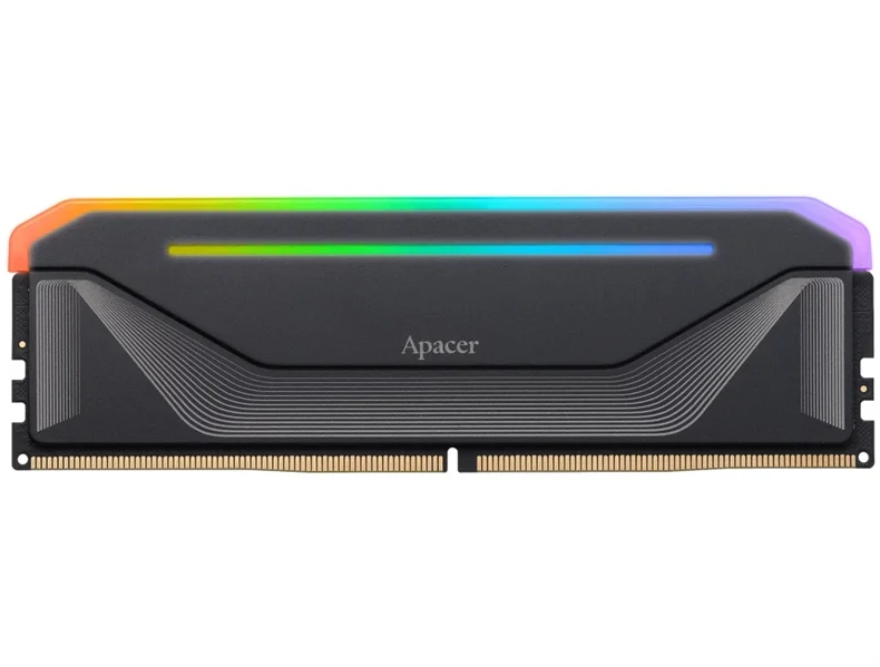 Оперативная память Apacer DDR5 16GB 5200MHz DIMM NOX RGB Black Gaming Memory (PC5-41600) CL40 1.25V (Retail) 2048*8 Heat Sink (Retail) 3 years (AH5U16G52C522NBAA-1)
