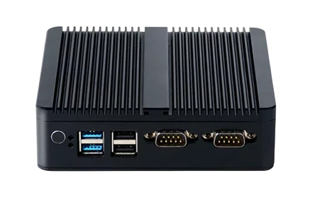 Мини Компьютер HIPER NUG C Intel Celeron J6412(2.6Ghz)/Gb/noDVD/Int:Intel UHD Graphics/BT/WiFi/war 1y/0.6kg/черный/noOS + Пассивная СО/БП 36Вт/металл/VESA Адаптер на 75х75, 100х100