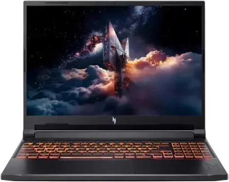 Ноутбук Acer Nitro V 16 ANV16-42-R96P Ryzen 7 260 16Gb SSD512Gb NVIDIA GeForce RTX5050 8Gb 16" IPS WQXGA (2560x1600) Windows 11 Home black WiFi BT Cam (NH.U2NAA.003)