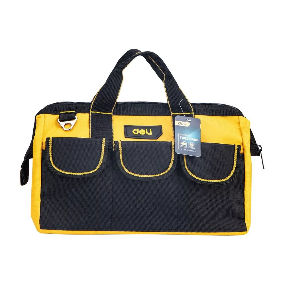 Сумка для инструментов Deli DL430013 310 x 170 x 220мм, 5 карманов, плечевой ремень, ткань Оксфорд Bad Pack (DL430013||BP)