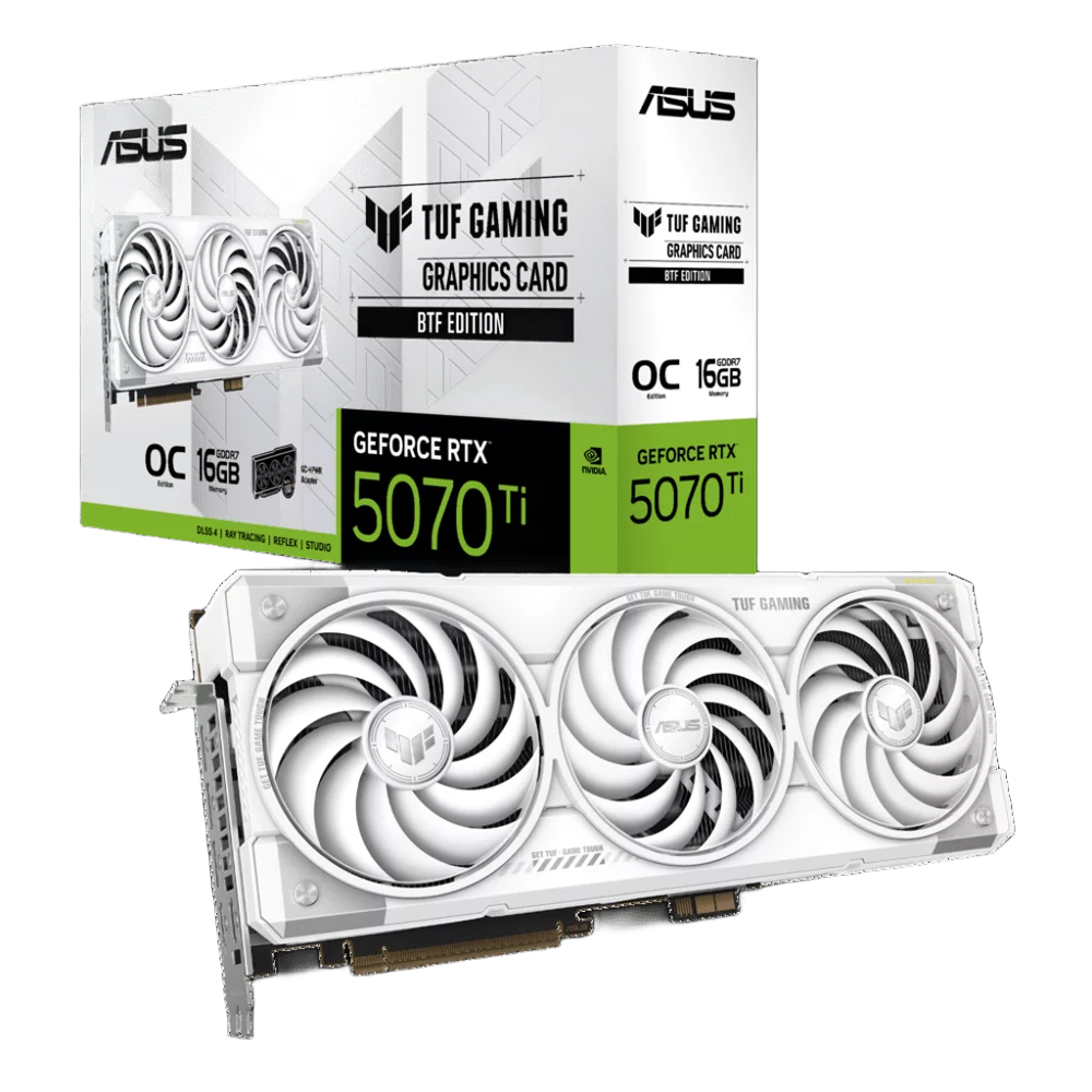 Видеокарта/ TUF-RTX5070TI-O16G-BTFWHITE (90YV0N60-M0NA00)