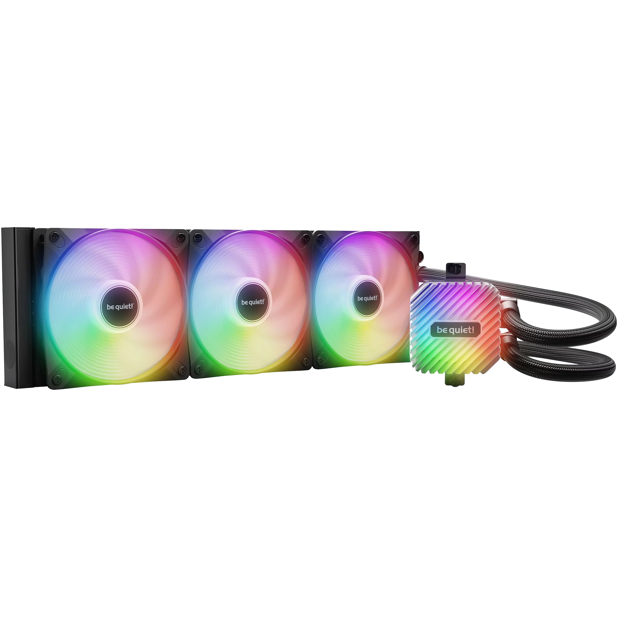 Водяное охлаждение для процессора/ Water Cooling System be quiet! LIGHT LOOP 360mm (250W, 360mm, Black, ARGB/ Fans: 3x120mm, 61.8CFM, 36.8dBA, 2100RPM/ Pump 2900RPM, Rad thickness 27mm/ S: 1851, 1700, 1200, 115X, A (BW022)