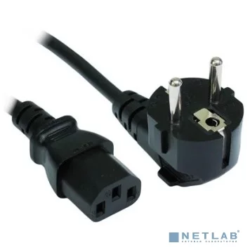 Filum Кабель питания CEE 7/ 7- С13, 3х0.5мм, 220В, 6A, чёрный, 3м (FL-PC6-EU-C13-3M)