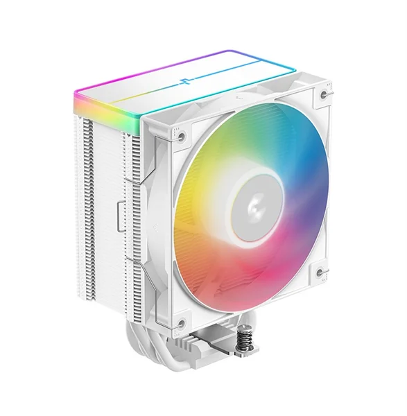 Кулер для процессора DEEPCOOL AG500 WH ARGB V2 LGA1700/1200/115X/AM5/AM4 (12шт/кор, TDP 240W, PWM, ARGB Fan 120mm, 5 тепл. трубок, белый) RET (R-AG500-WHAMMN-GJD)