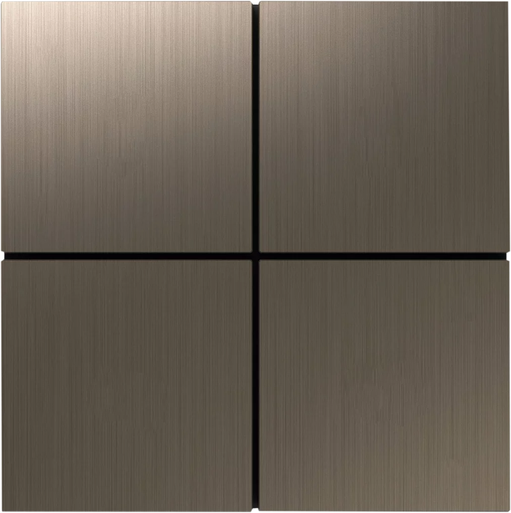 Donel Сенсорный кнопочный модуль KNX, 4/ 8 группы, бронза. Серия устройств: DKNX (DPL4367CB)