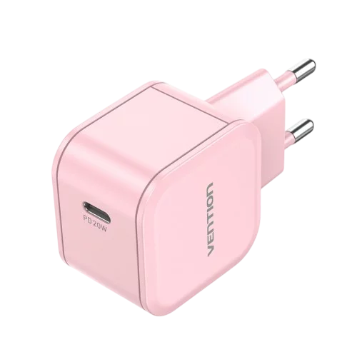 Сетевое зарядное устройство Vention на 1 порт USB С 20W Розовый, шт. (FEJP0-EU)